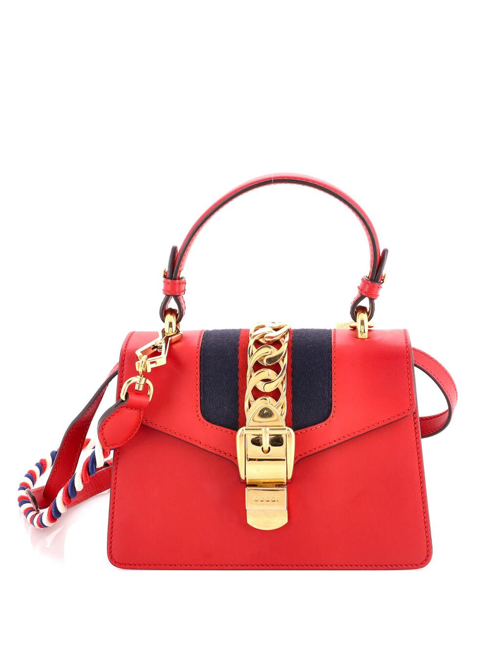 Gucci Sylvie Top Handle Bag Leather #374236G95B